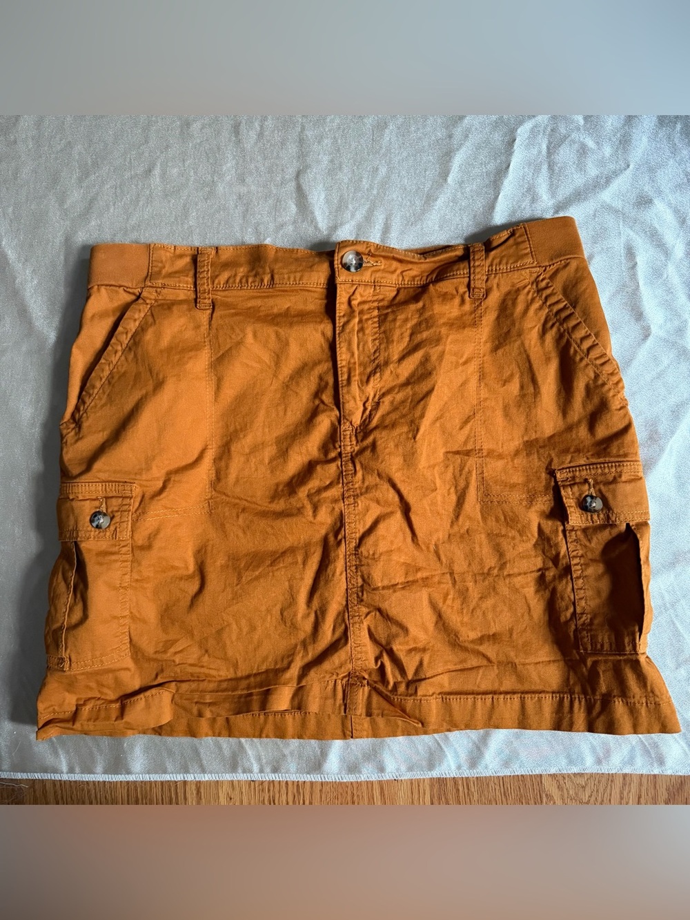 Lee Ultra Lux Comfort Flex-To-Go Cargo Skort – Caramel, Size 16 Medium
